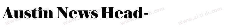 Austin News Head字体转换 Austin News Head字体转换